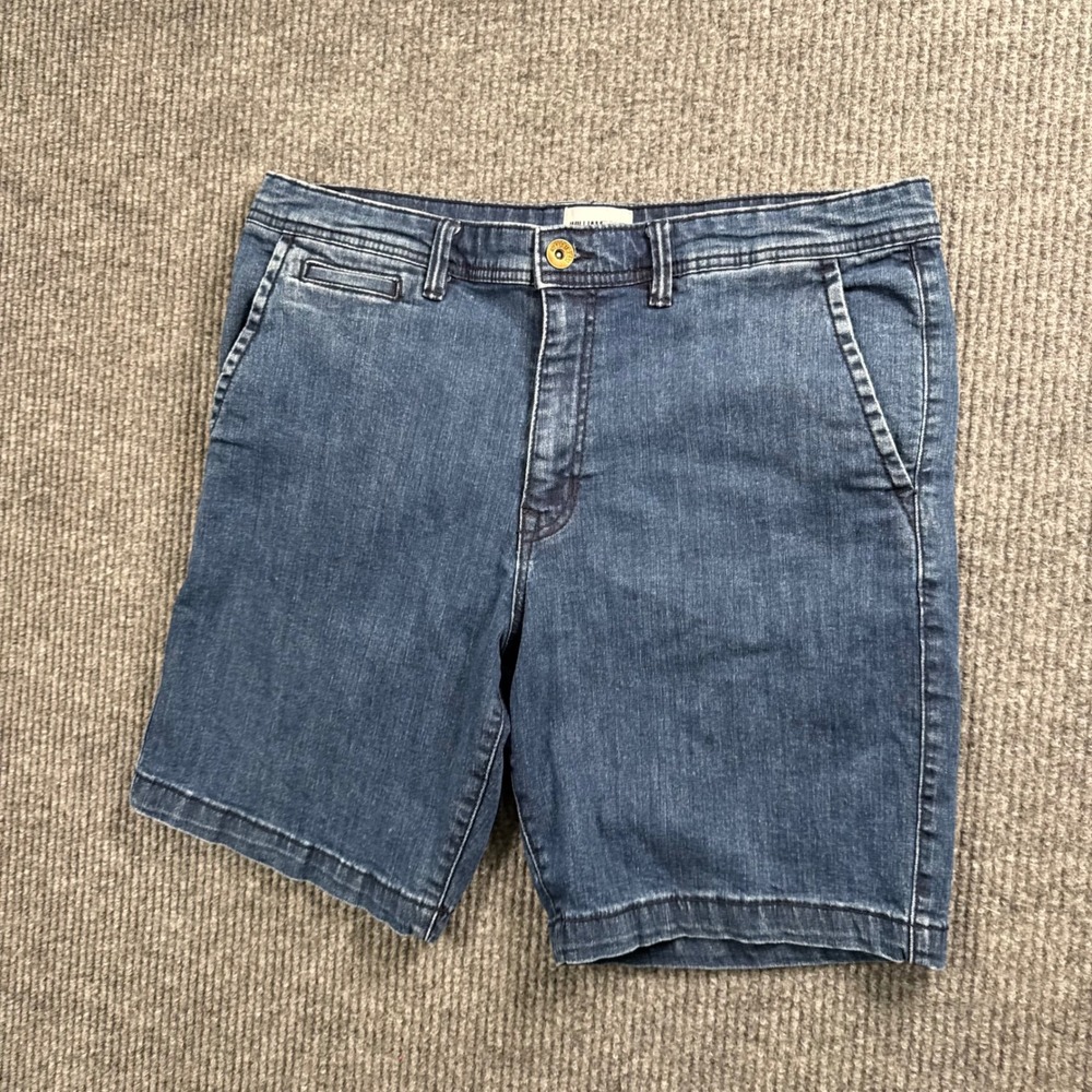 William Rast Denim Shorts Mens 34 Blue Medium Wash Stretch‎ Casual Jean Shorts